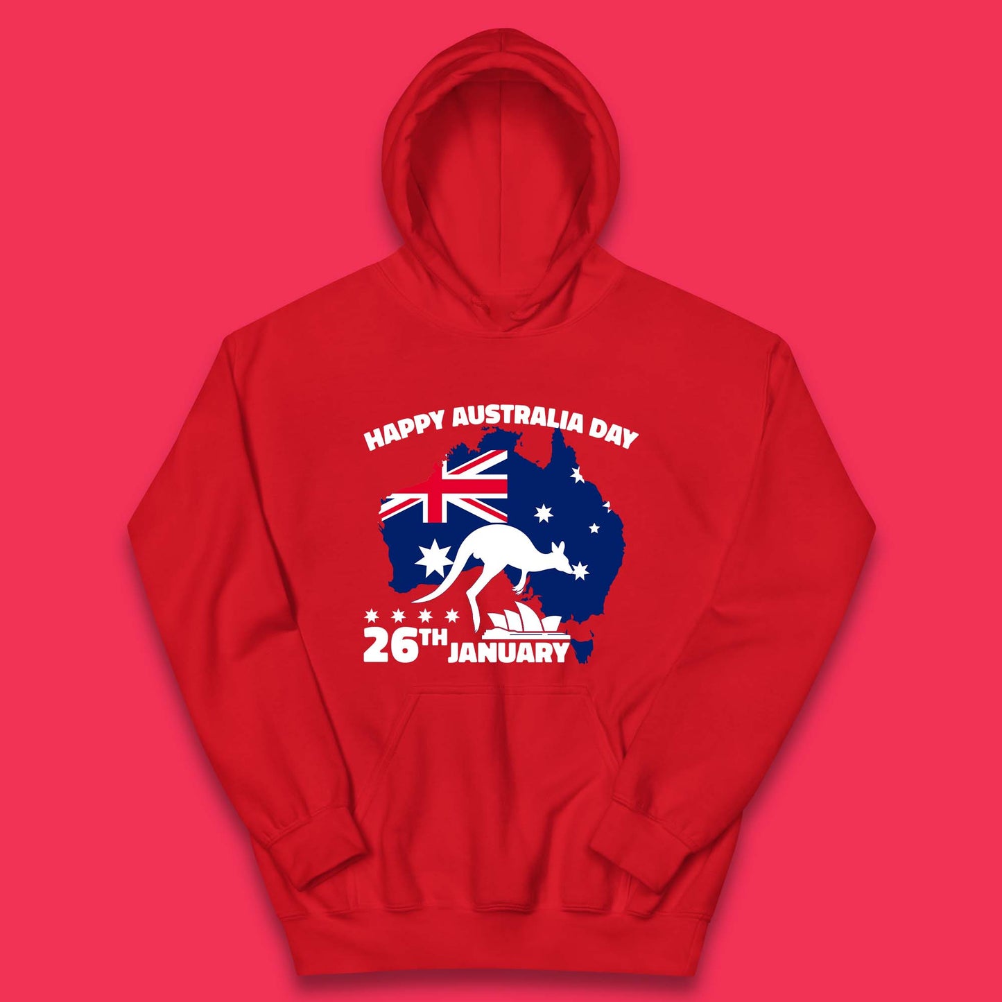 Happy Australia Day 26th January Kids Hoodie