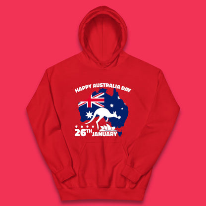 Happy Australia Day 26th January Kids Hoodie