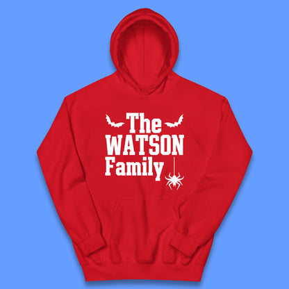 Personalised Halloween Family Your Name Horror Scary Spooky Matching Costume Kids Hoodie