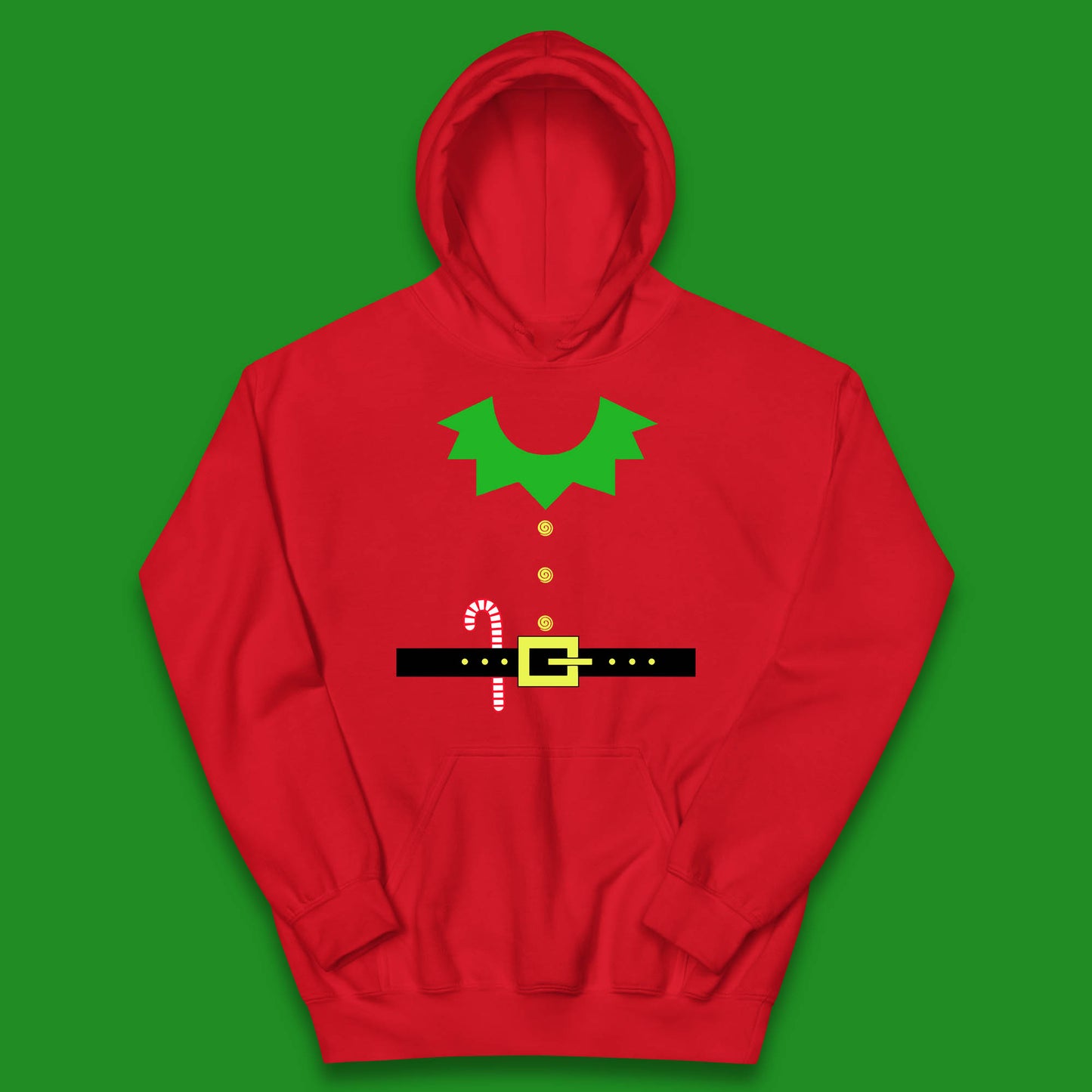 christmas elf costume christmas candy hoodie
