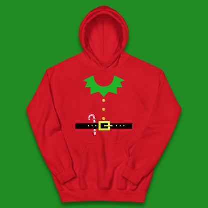 christmas elf costume christmas candy hoodie