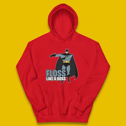 Batman Floss Like A Boss DC Comics Action Adventure Superheros Movie Character Kids Hoodie