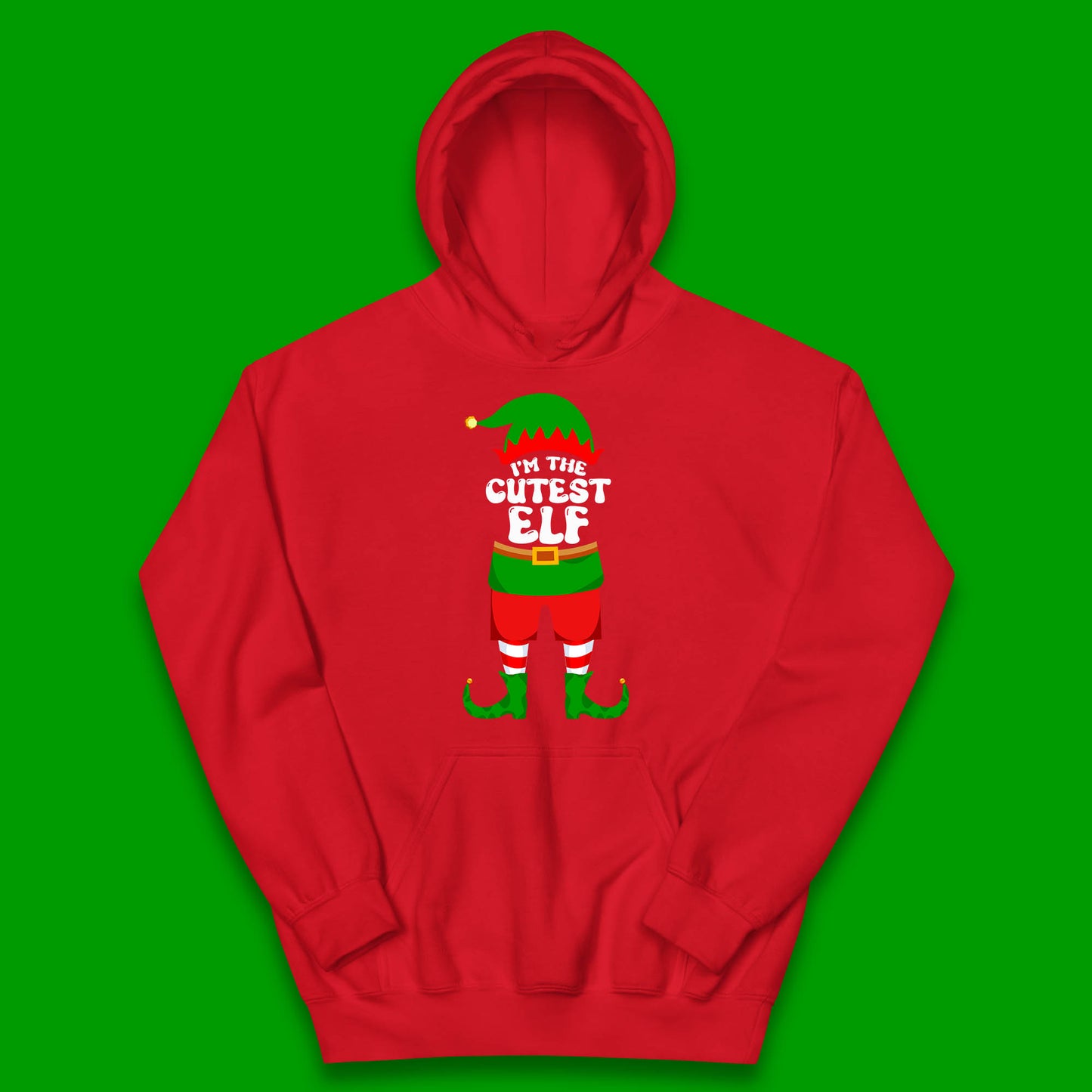 i'm the cutest elf christmas hoodie