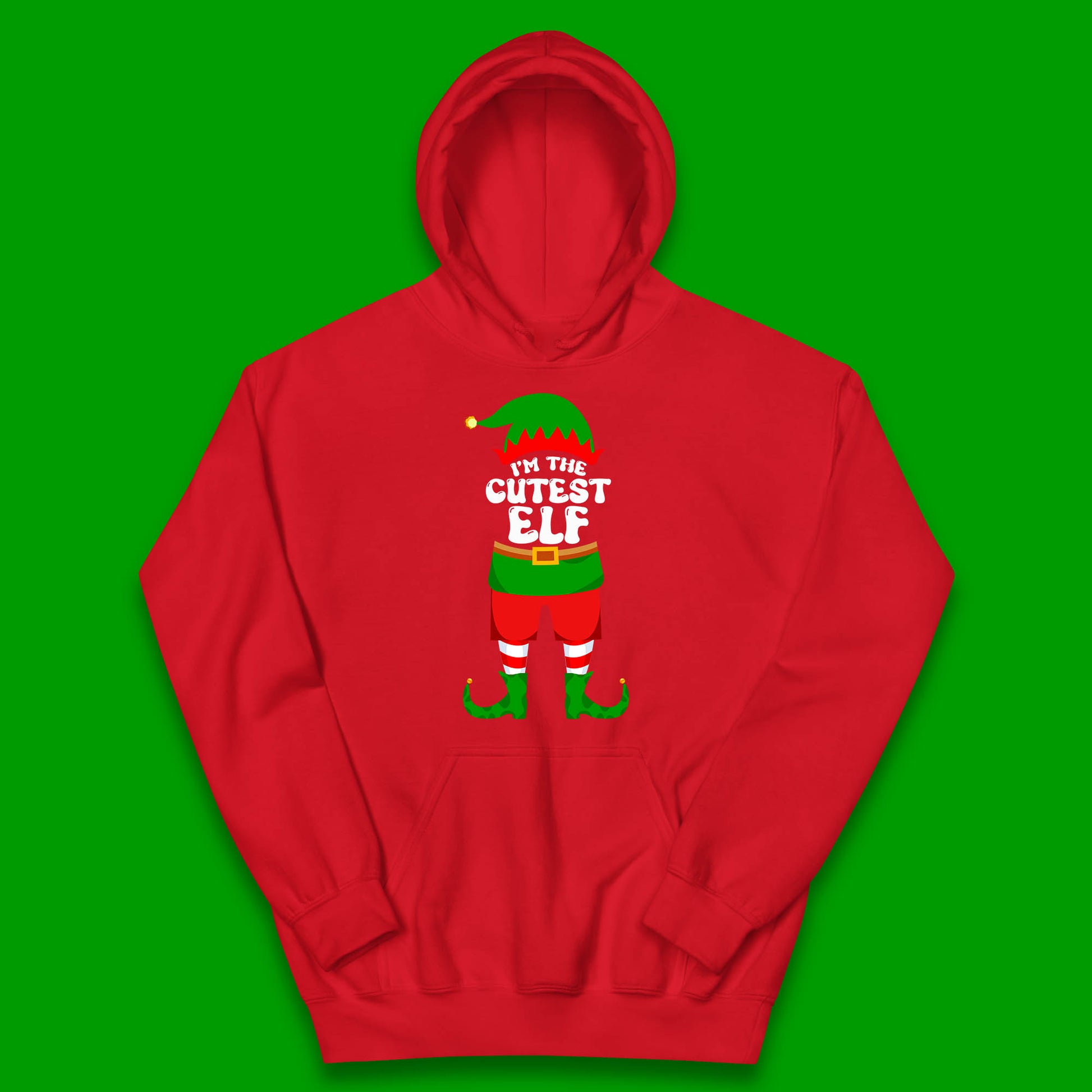 i'm the cutest elf christmas hoodie