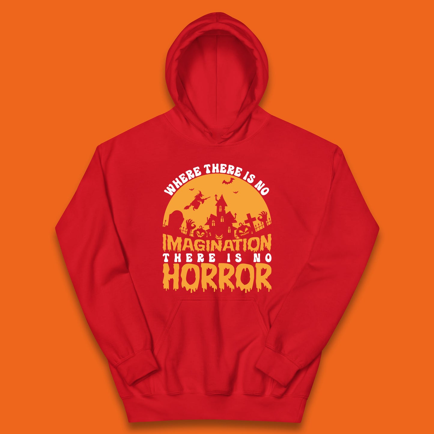 Where There Is No Imagination There Is No Horror Halloween Quote By Sir Arthur Conan Doyle Kids Hoodie
