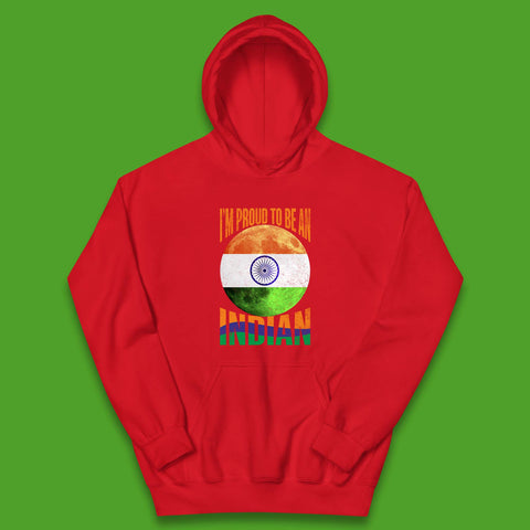 I'm Proud To Be An Indian Chandrayaan-3 Soft Landing To The Moon Kids Hoodie