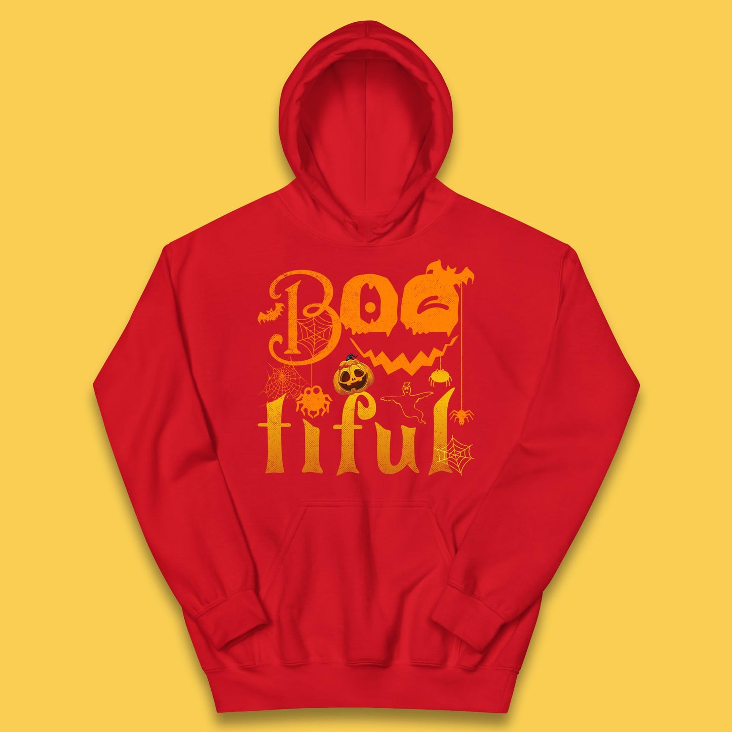Bootiful Halloween Ghost Funny Boo Ghost Scary Spooky Season Kids Hoodie