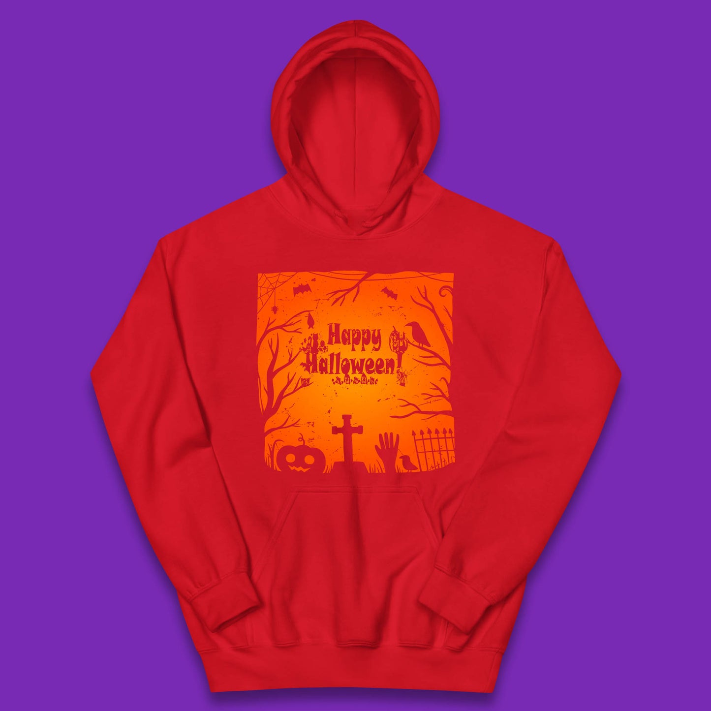 Happy Halloween Witch Hand Cross Sign Scary Pumpin Spooky Terrific Halloween Night Kids Hoodie