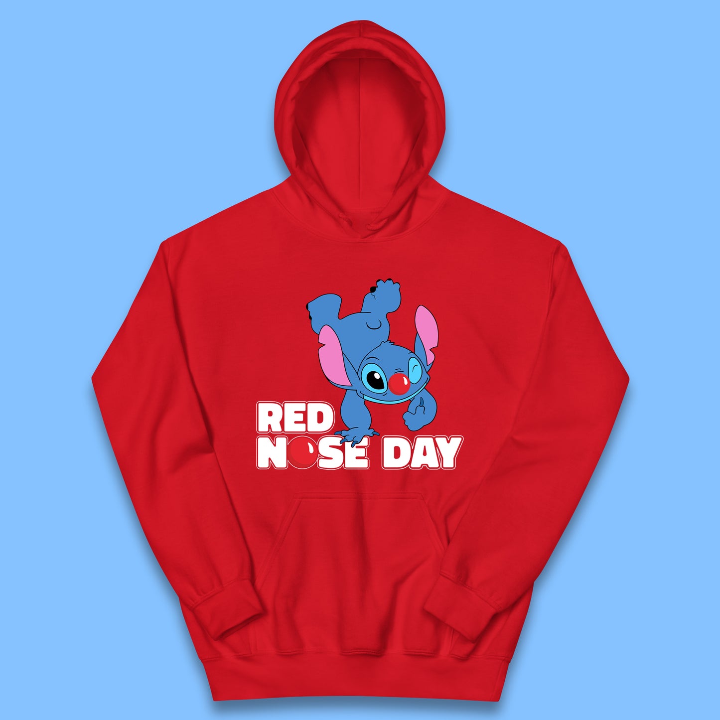 Stitch Red Nose Day Kids Hoodie