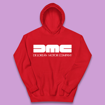DeLorean Motor Company (DMC) Vintage Logo Back To The Future Kids Hoodie