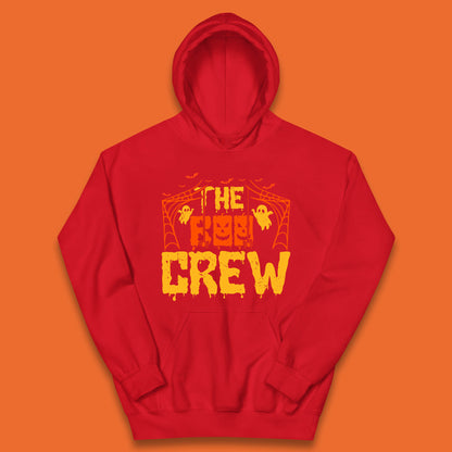 The Boo Crew Halloween Horror Spooky Boo Squad Matching Halloween Costume Kids Hoodie