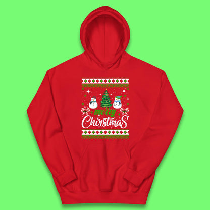 merry christmas snowman hoodie