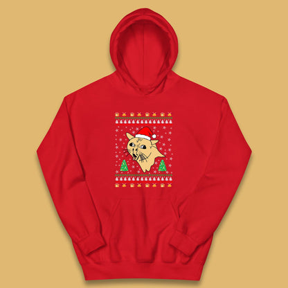 coughing cat christmas hoodie