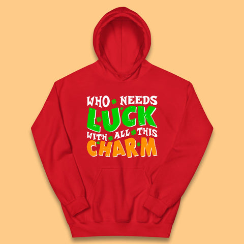 Luck With All This Charm Kids Hoodie