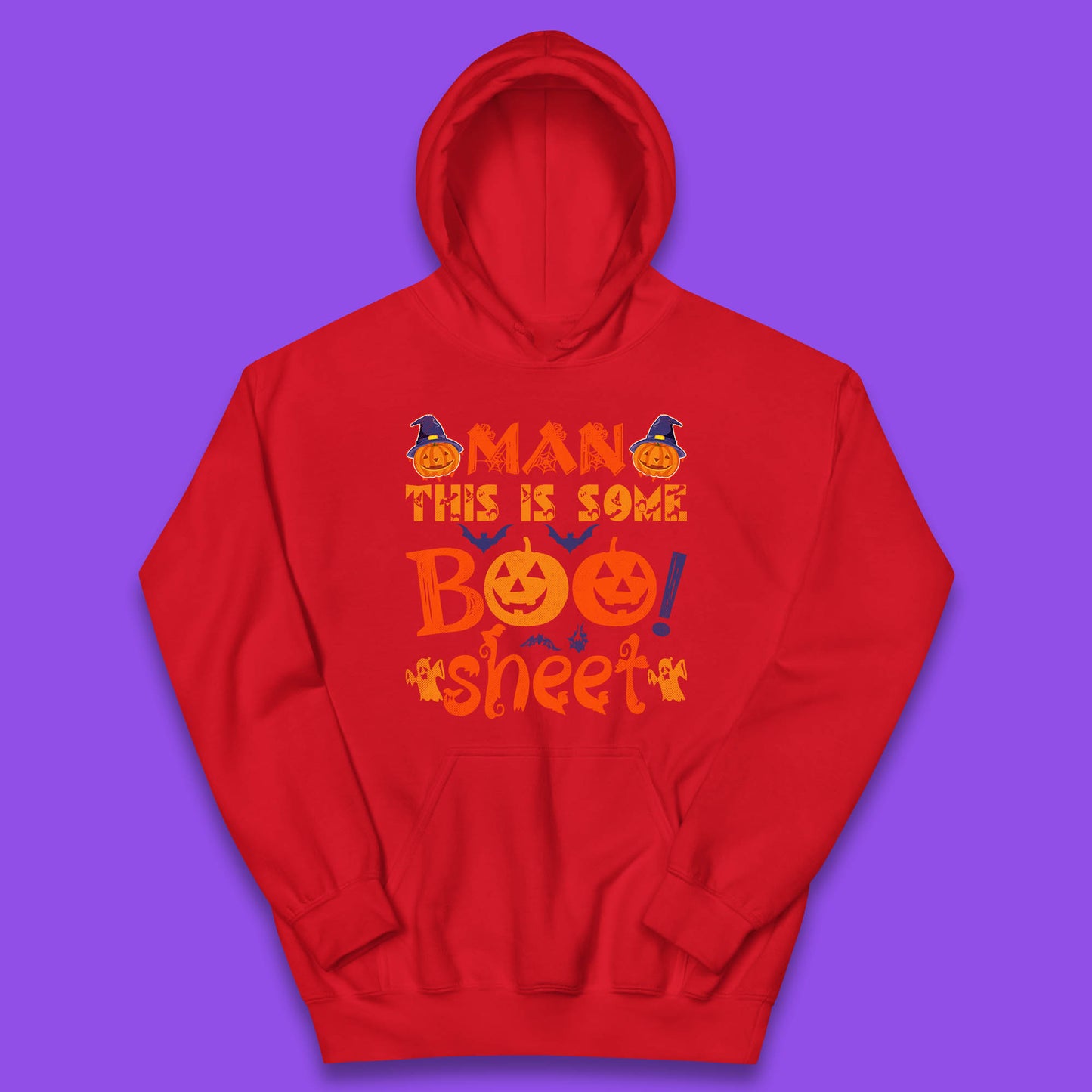 Man This Is Some Boo Sheet Funny Ghost Halloween Costume Kids Hoodie
