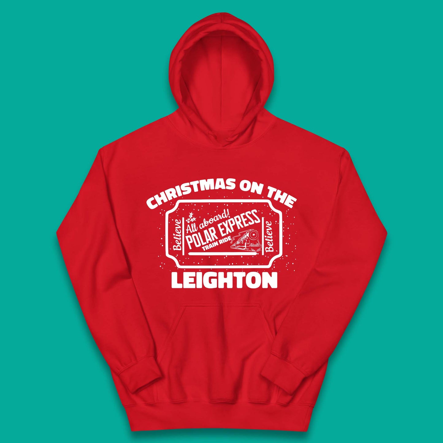 Polar Express Christmas Train Kids Hoodie