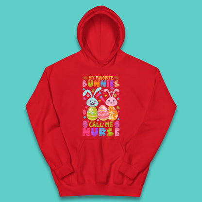 My Favorite Bunnies Call Me Nurse Kids Hoodie