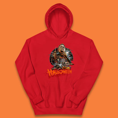 Halloween II The Nightmare Isn't Over Vintage Halloween Movie Poster Micheal Myers Horror Character Kids Hoodie