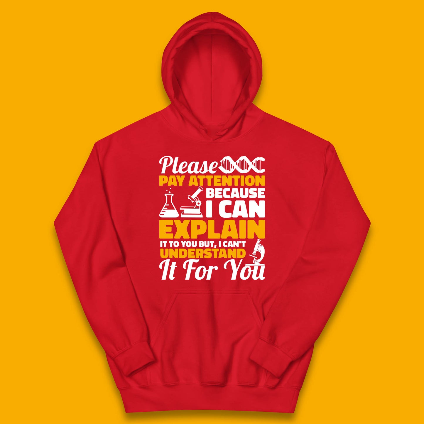 Please Pay Attention Because I Can Explain It To You But I Can't Understand It For You Coworker Humorous Saying Sarcastic Kids Hoodie