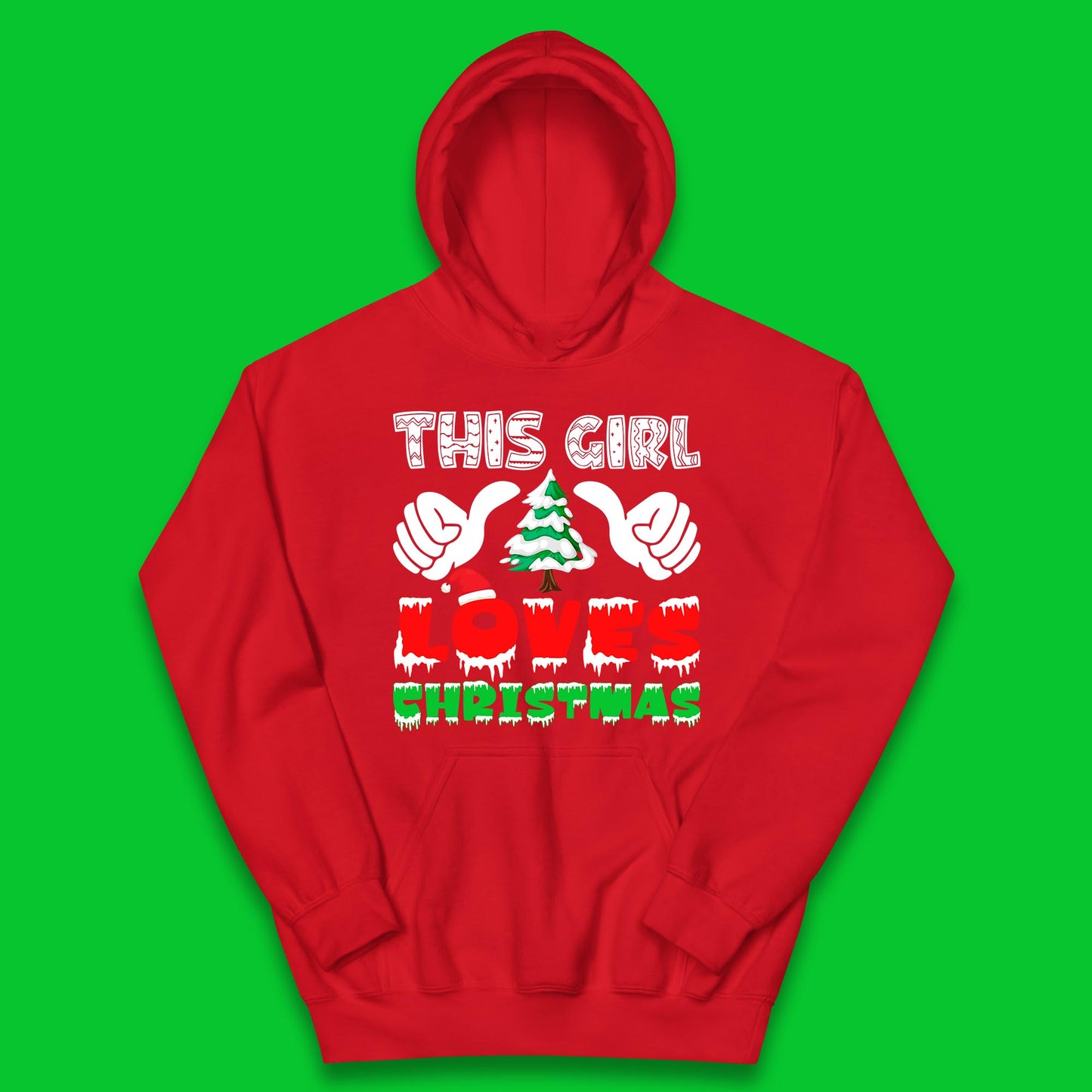 this girl loves christmas hoodie