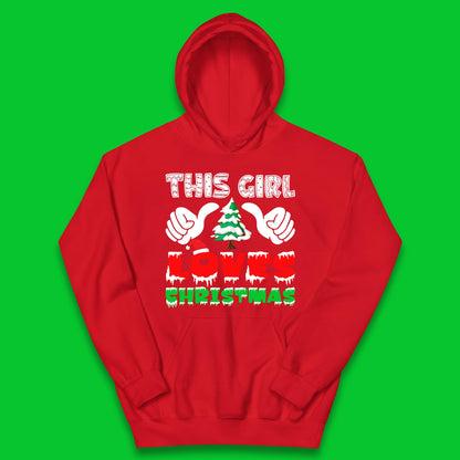 this girl loves christmas hoodie