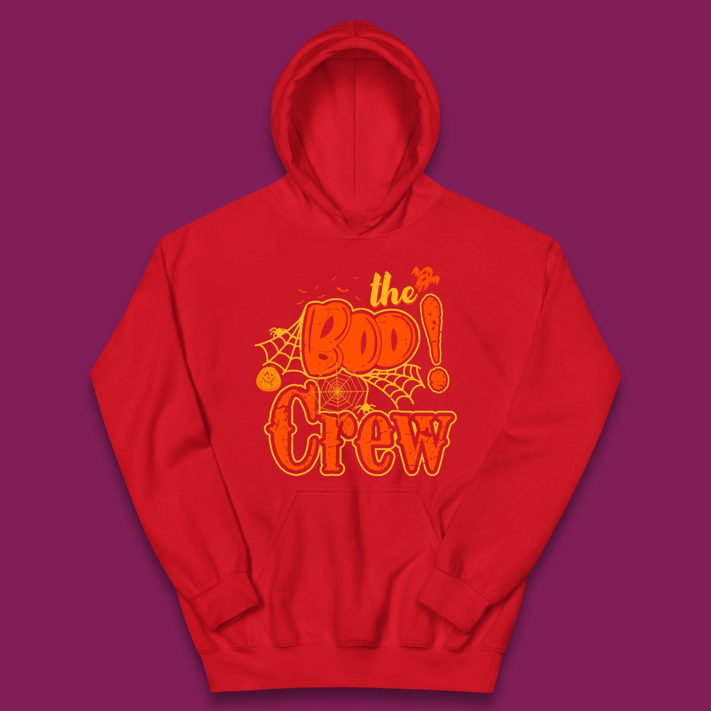 The Boo Crew Halloween Boo Squad Horror Scary Spokky Matching Costume Kids Hoodie