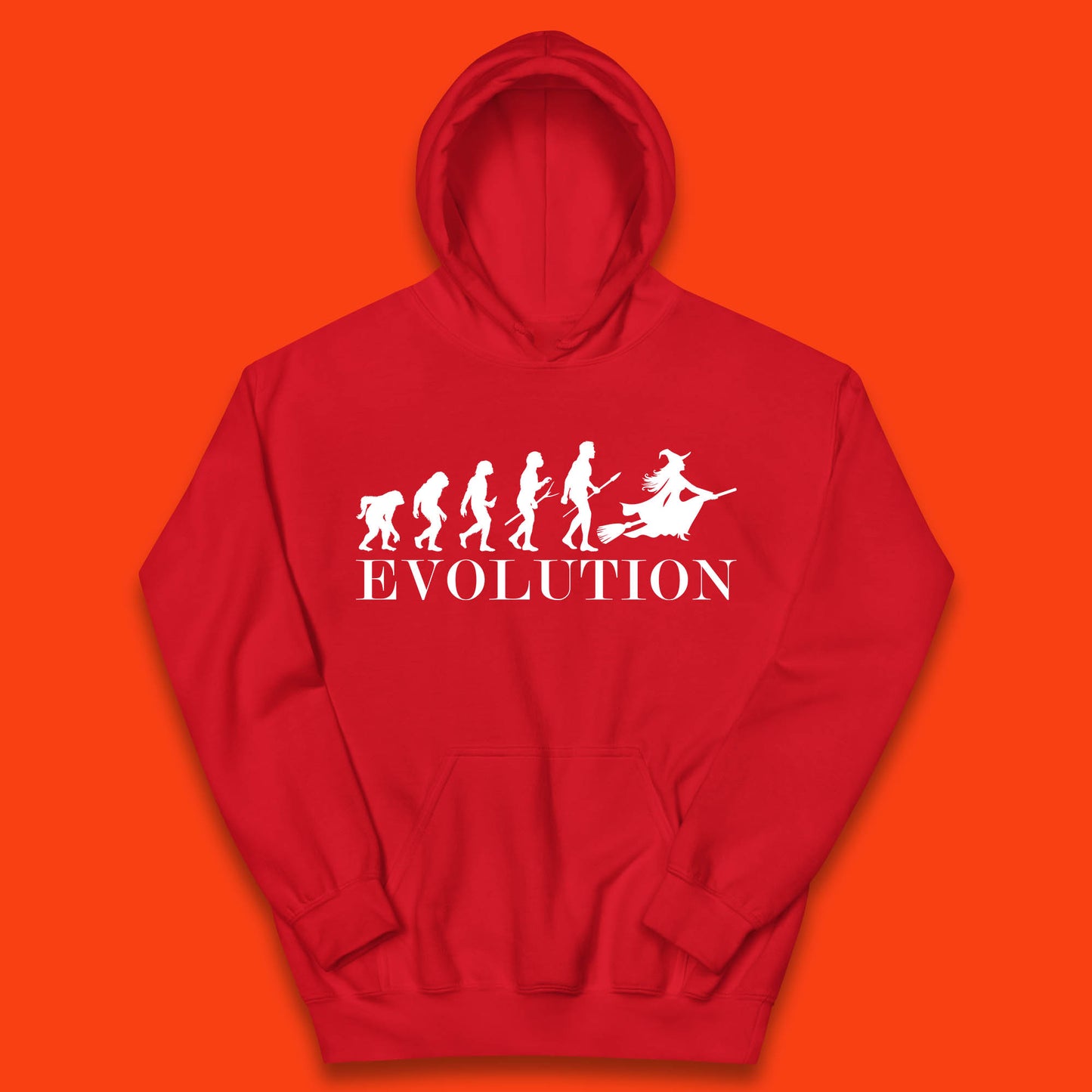 Witch Evolution Halloween Scary Spooky Witch Costume Kids Hoodie