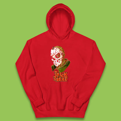 Halloween Trick Or Treat Jason Voorhees Face Mask Horror Movie Character Kids Hoodie
