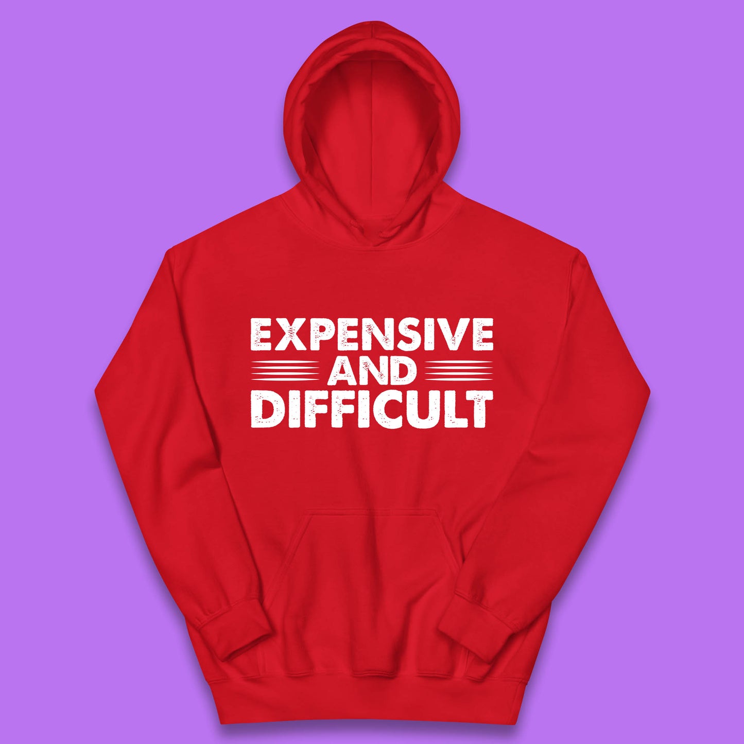 Expensive And Difficult Funny High Maintenance Sarcastic Statement Saying Kids Hoodie
