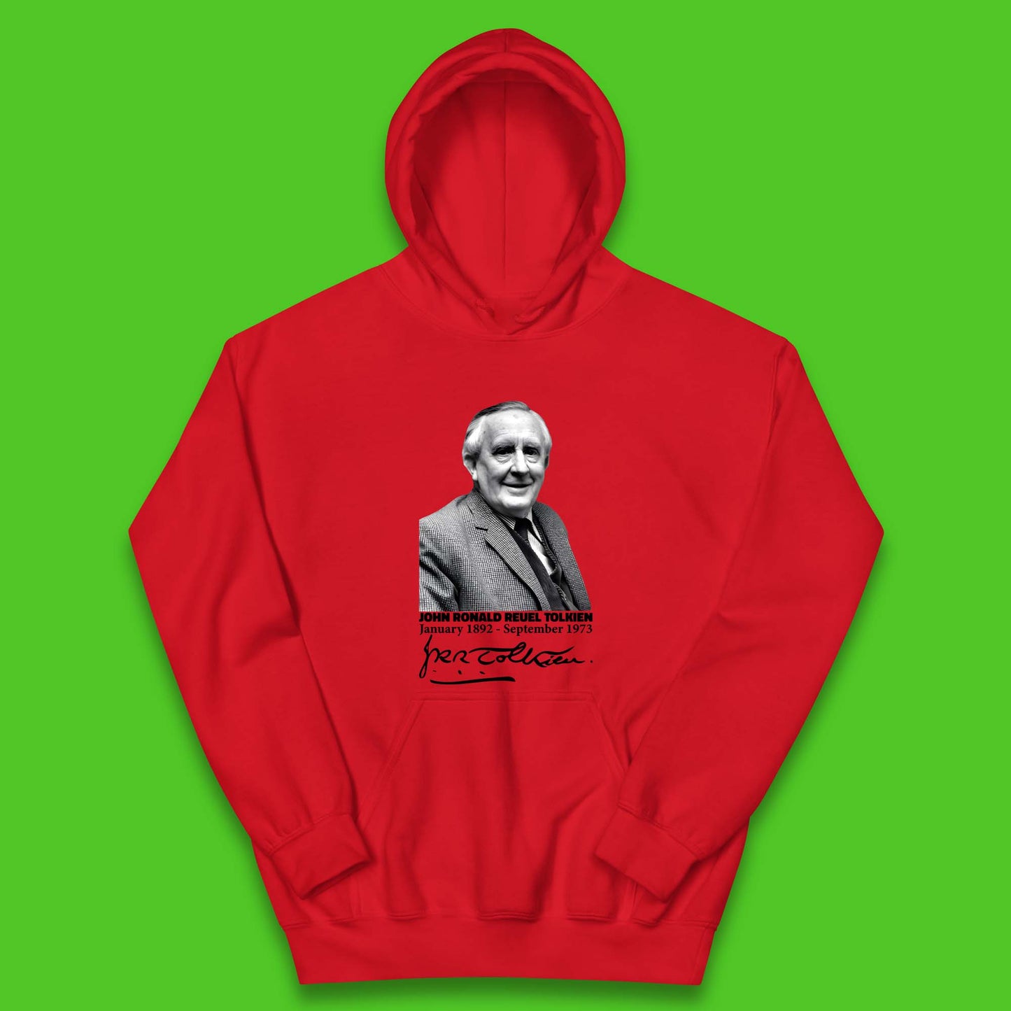 John Ronald Reuel Tolkien Signature Kids Hoodie