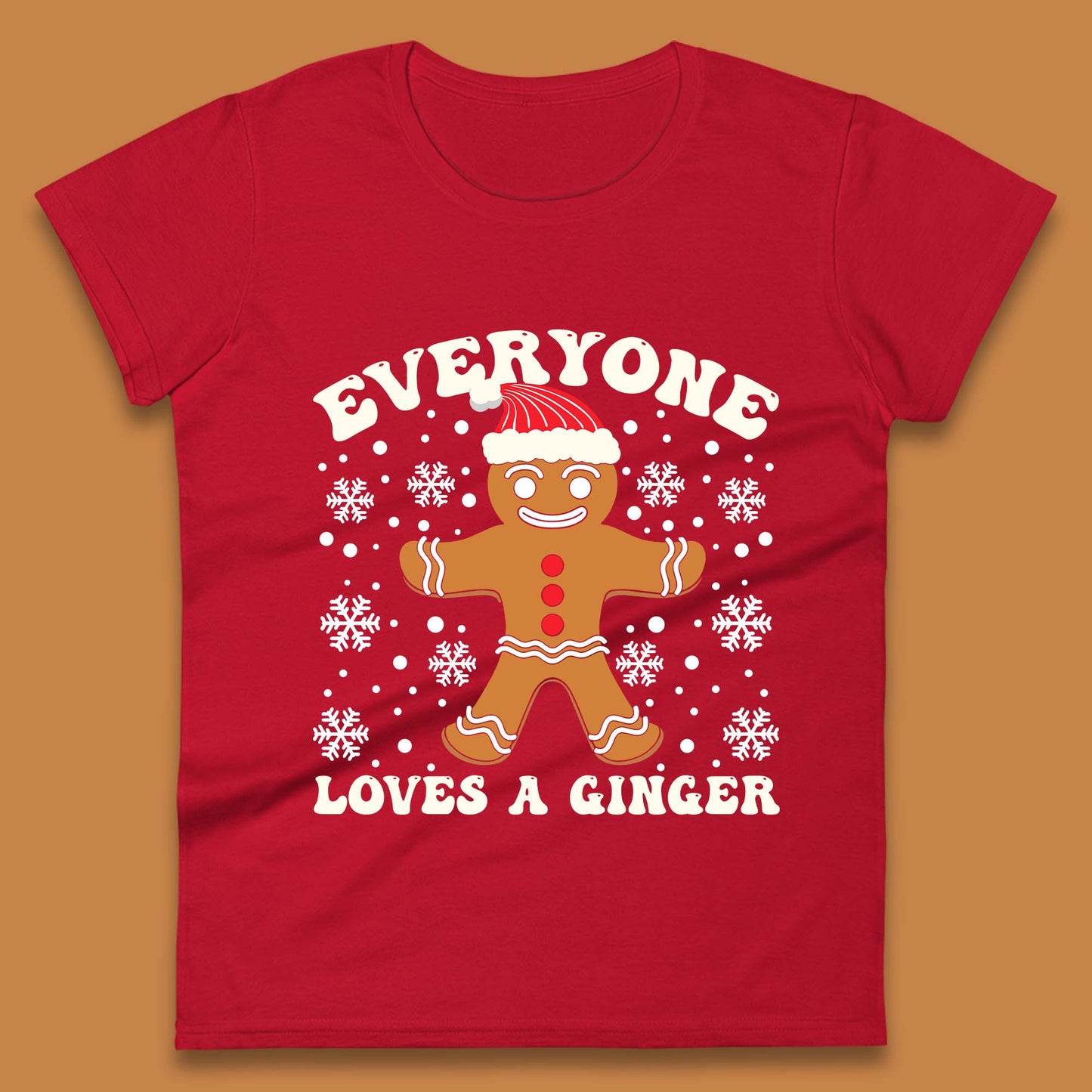 Gingerbread Christmas Womens T-Shirt