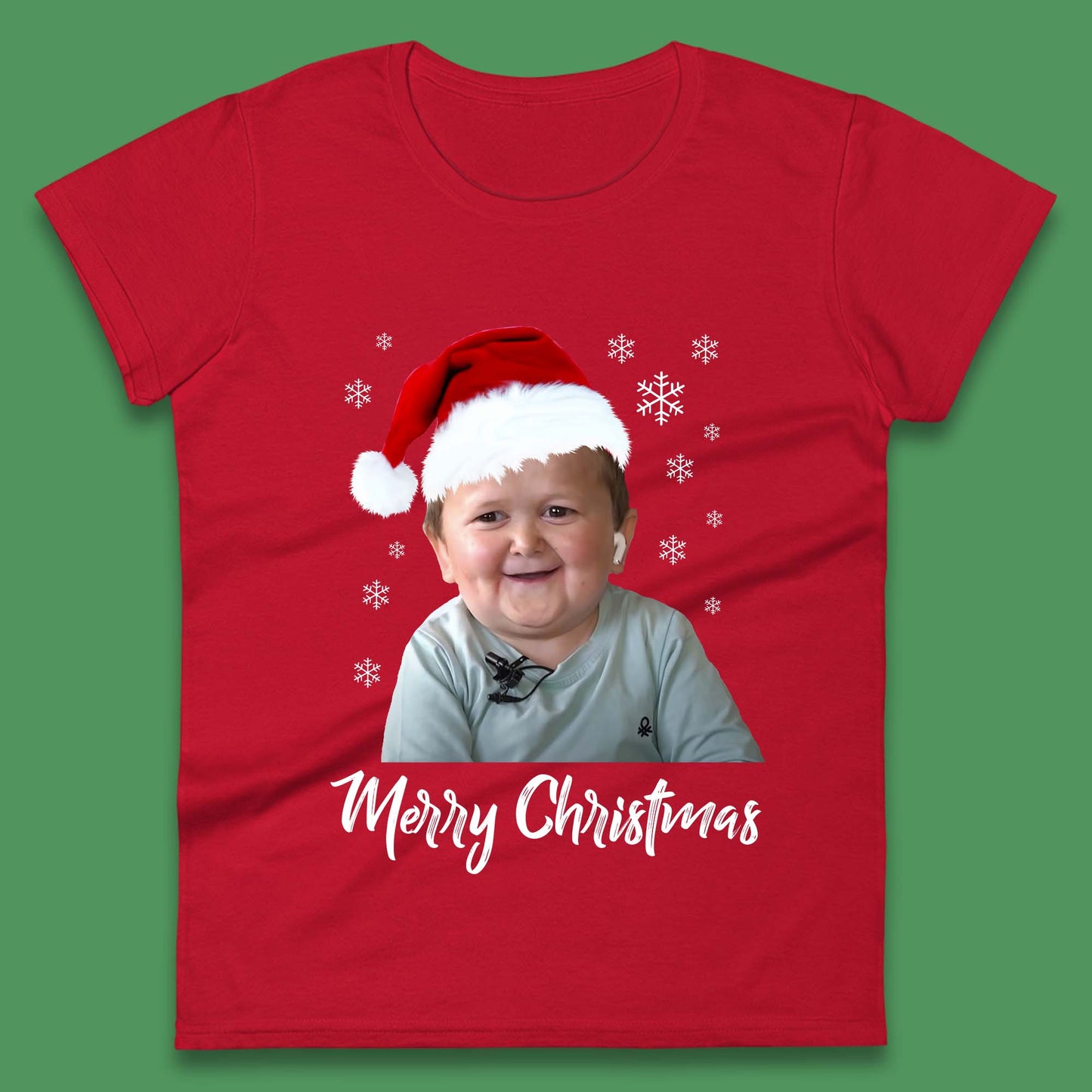 Santa Hasbulla Merry Christmas Womens T-Shirt