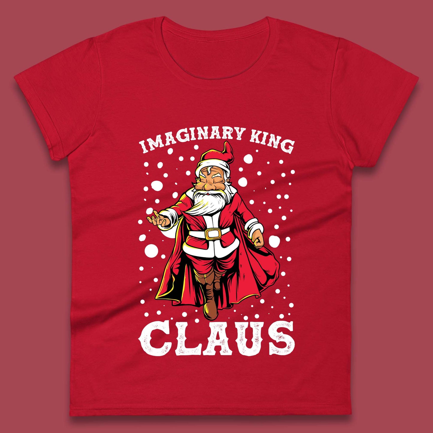 imaginary king santa christmas womens t shirt