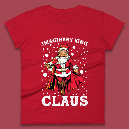 imaginary king santa christmas womens t shirt