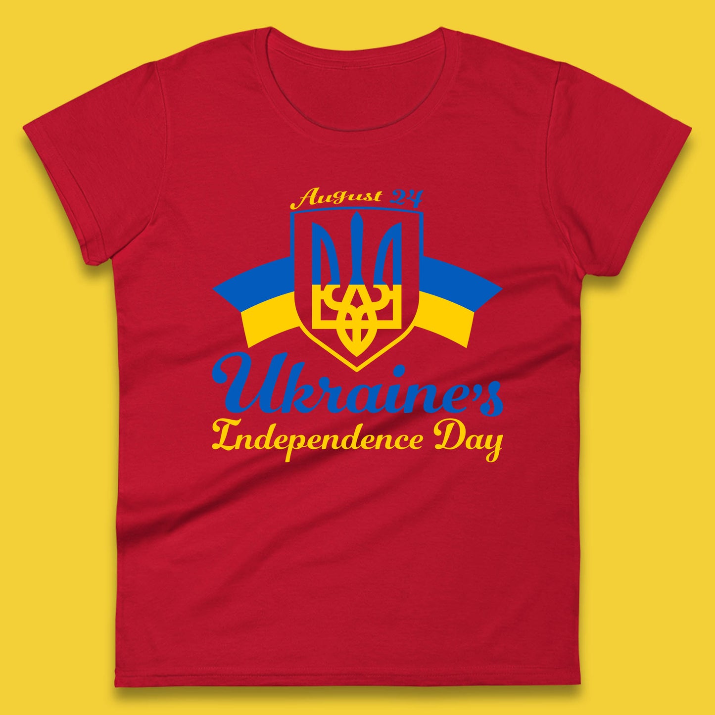 Ukraine's 24 August Ukraine Independence Day Proud Ukrainian Womens Tee Top