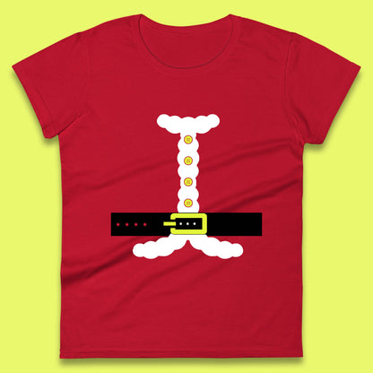 christmas santa claus costume womens top