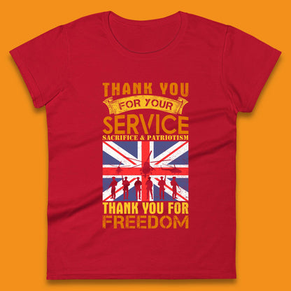 Thank You For Your Service Womens T-Shirt