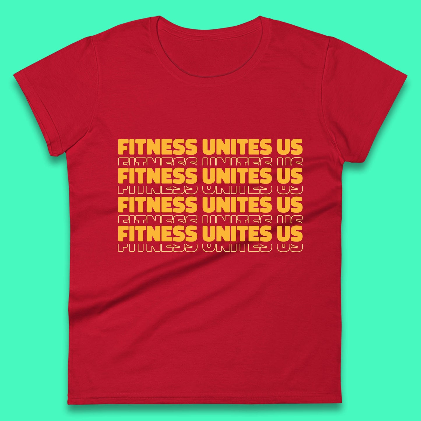 Fitness Unites Us National Fitness Day Gym Day Fitness Workout Womens Tee Top