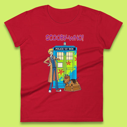Scooby-Who Police Public Call Box  Scooby-Doo Doctor Who Tardis Police Box Womens Tee Top