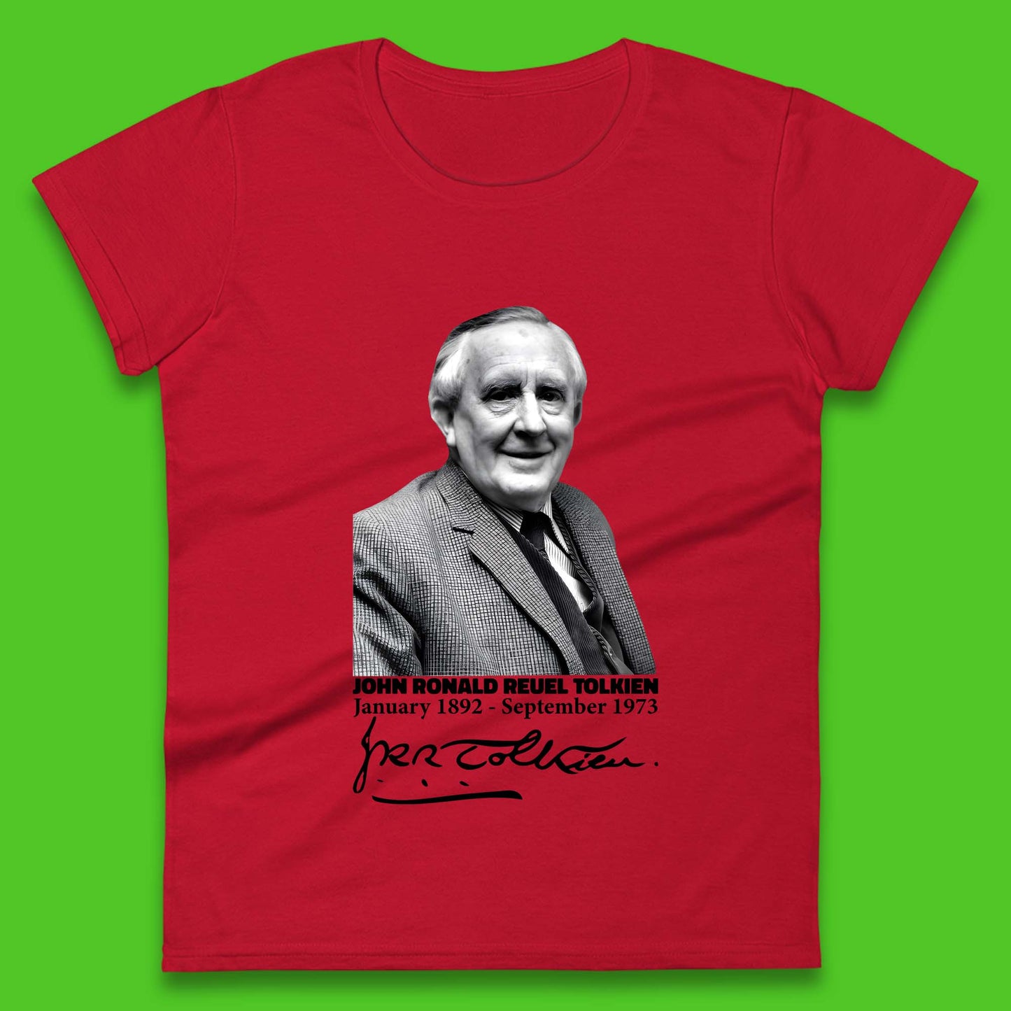 John Ronald Reuel Tolkien Signature Womens T-Shirt