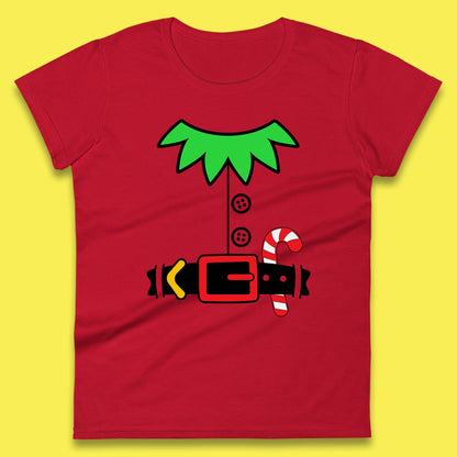 christmas elf costume womens t shirt