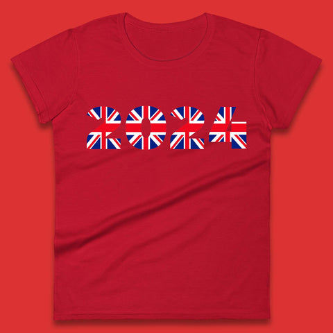 New Year 2024 UK Flag Womens T-Shirt