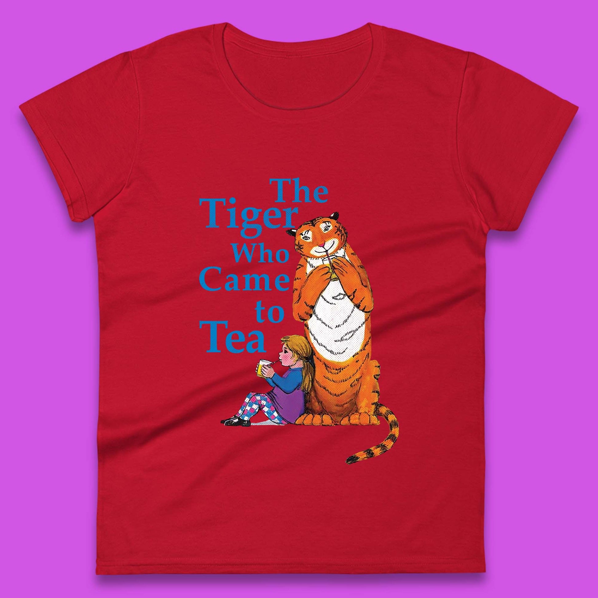 Ladies Tiger Who Came To Tea T Shirts UK