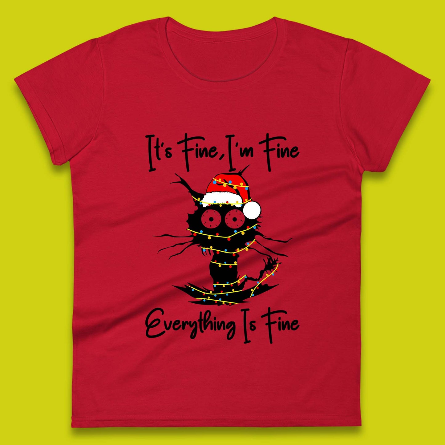 electrocuted cat womens tee