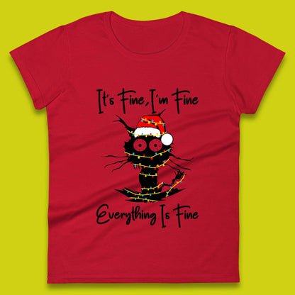 electrocuted cat womens tee