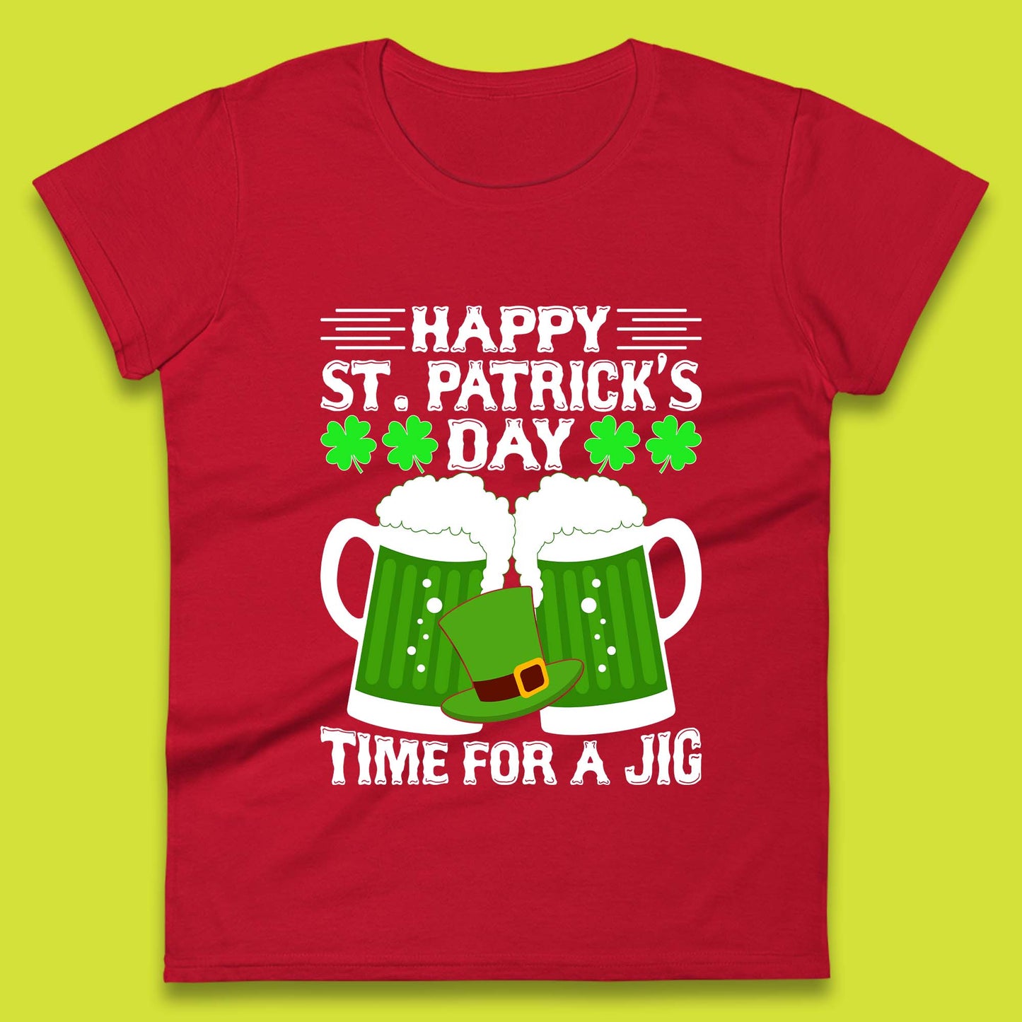 St. Patrick's Day Time For A Jig Womens T-Shirt