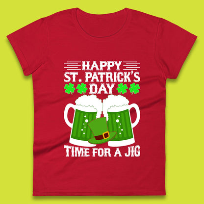 St. Patrick's Day Time For A Jig Womens T-Shirt