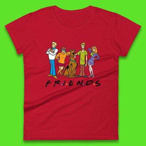 Cartoon Friends Scooby Doo Friends Animated Films Womens Tee Top