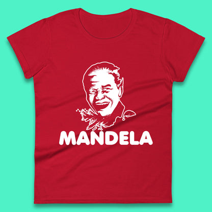 Mandela Portrait Art Black Lives Matter Nelson Mandela International Day Womens Tee Top