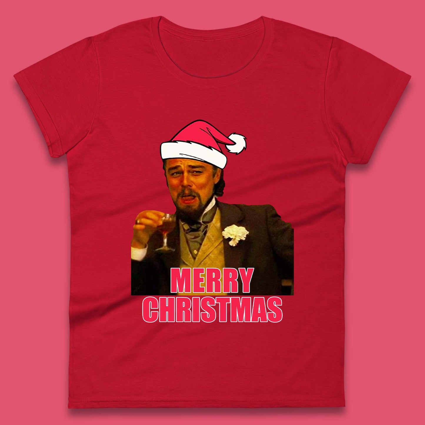 Leonardo DiCaprio Christmas Womens T-Shirt